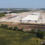 Aerial Drone view of the new Intel facility in Columbus Ohio By blackboxguild
