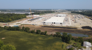 Aerial Drone view of the new Intel facility in Columbus Ohio By blackboxguild